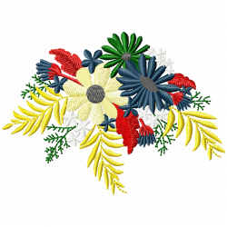 Flowers And Tree Embroidery Design 2 Flowers And Tree Embroidery Design 2